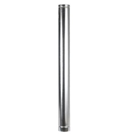 SELKIRK CORPORATION Selkirk 184048 Round Gas Vent Pipe  4 in. x 4 ft. - pack of 2 4091245